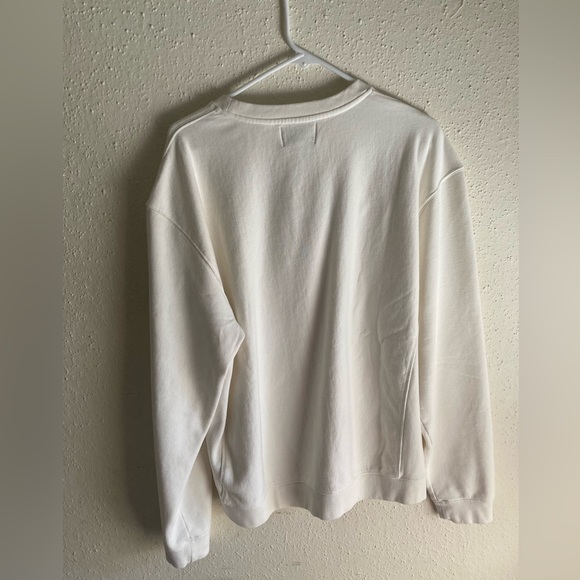 NWT Mens Palmes Off-Scenery Crewneck Sweatshirt, size XL in Off-White - Picture 7 of 15